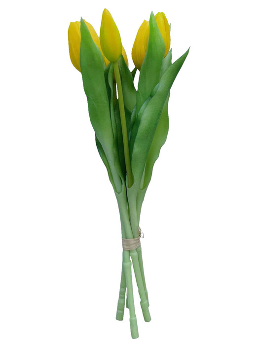 Konstblomma Tulpan Gul 5-pack